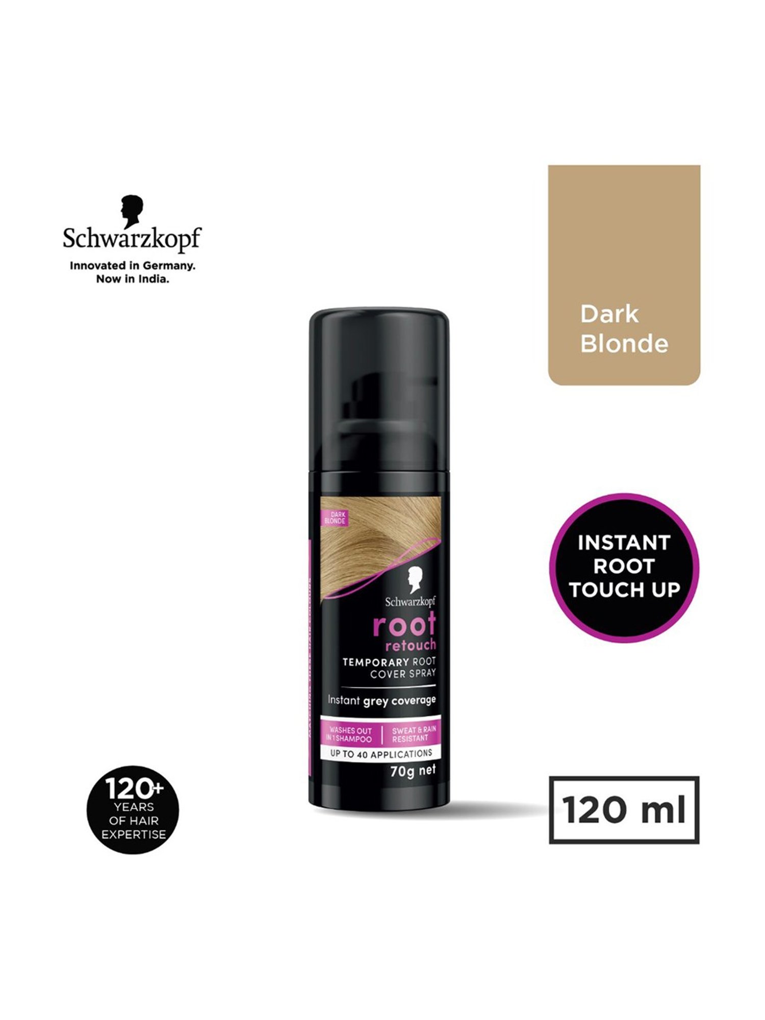 Schwarzkopf Root Retouch Temporary Root Cover Spray Dark Blonde - 120 ml