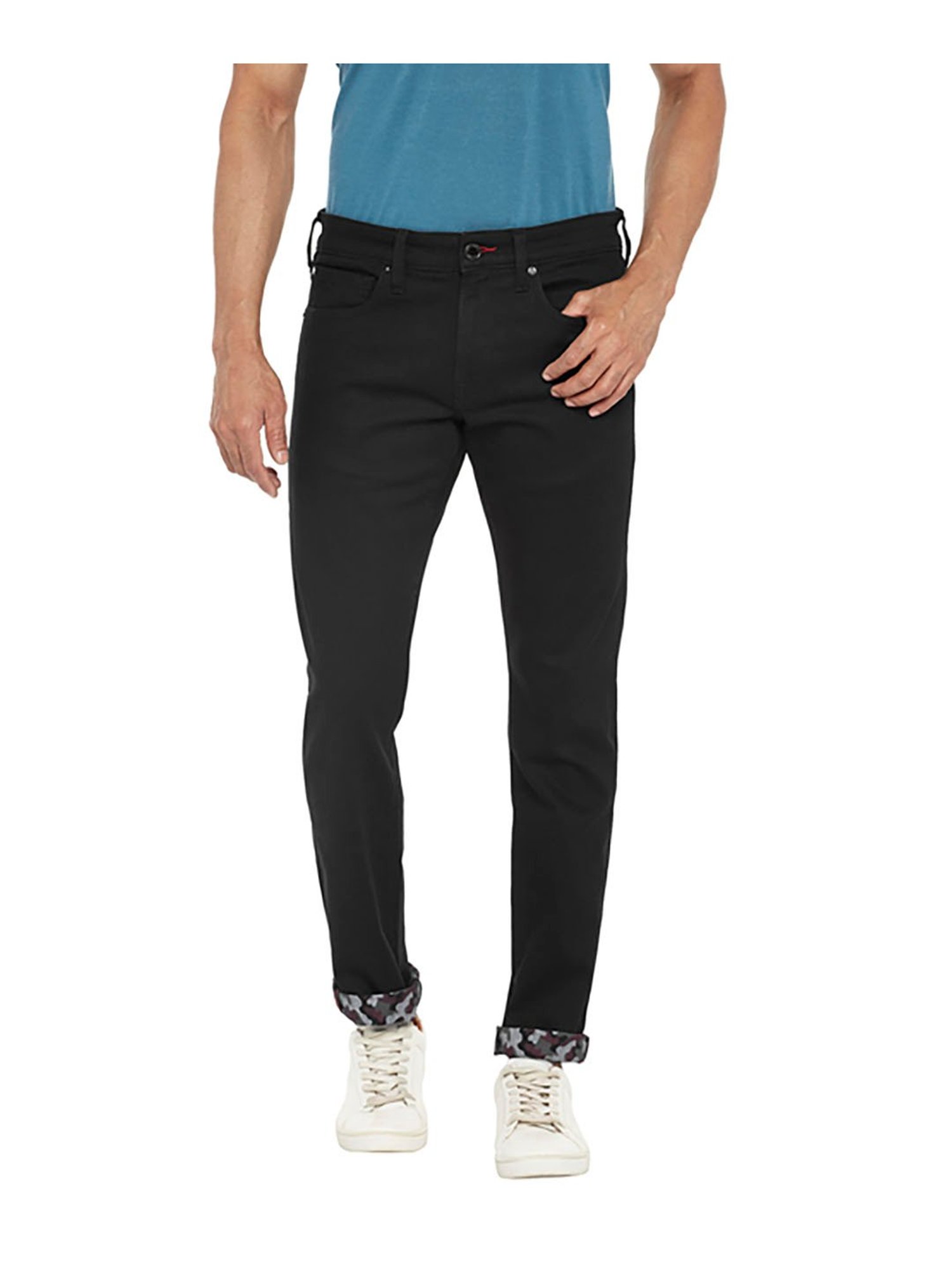 EVERBLUE Blue Tapered slim Fit Midrise Stretchable Jeans