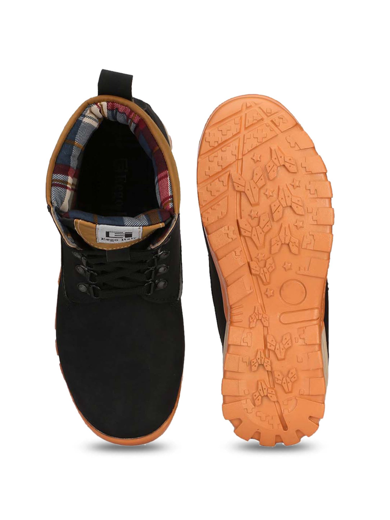 Eego Italy Men's Black Outdoor Shoes