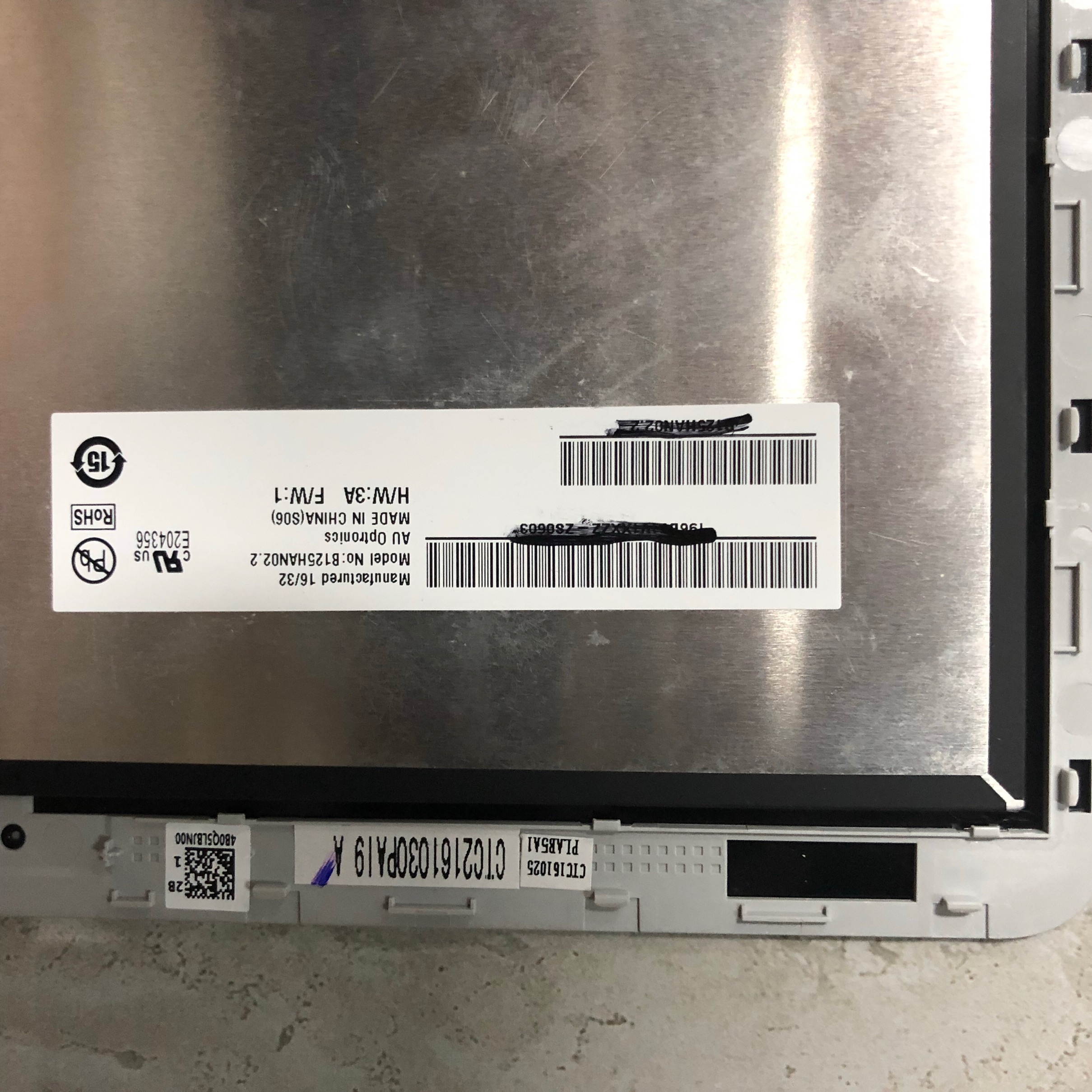 WITH FRAME 12.5INCH B125HAN02.2 For ASUS C302 Assembly Laptop LCD Screen Display Panel with Touch Screen 1920*1080