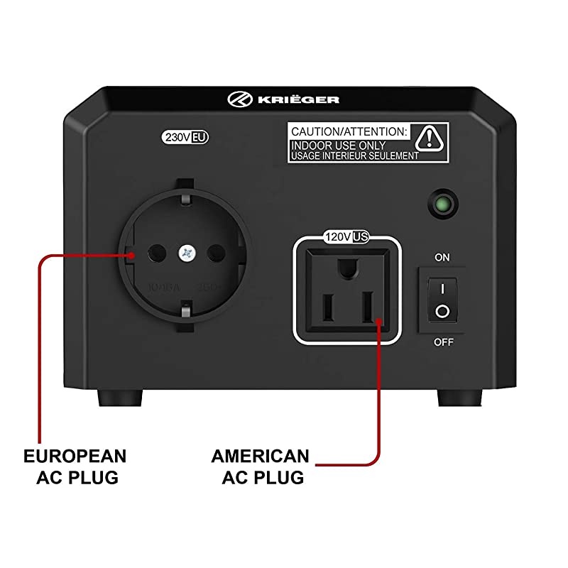 850 Watt Voltage Transformer, 110/120V to 220/240V Step Up Step Down Voltage Converter, MET Approved Under UL, CSA