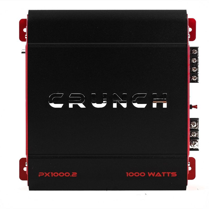 Crunch PX-1000.2 2 Channel 1000 Watt Amp A/B Class Stereo Car Audio Amplifier (4 Pack)