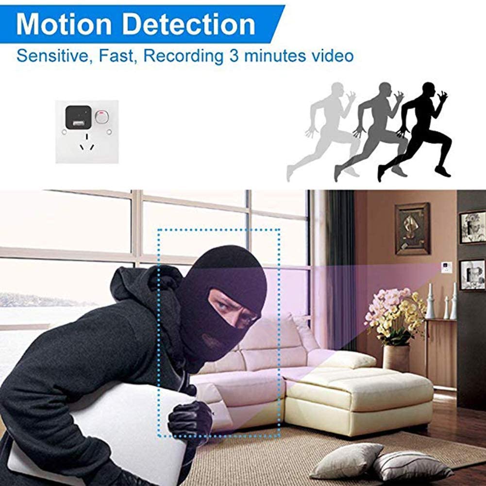 USA 1080P Security Cam HD WIFI SYP-1 Camera USB Wall Charger Adapter Recorder