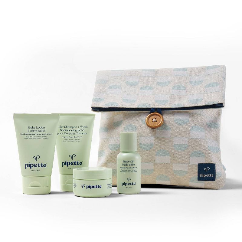 Pipette Baby Travel Bath And Body Gift Set - 5pc