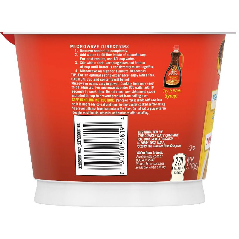 Aunt Jemima Buttermilk Pancake Cup - 2.11oz