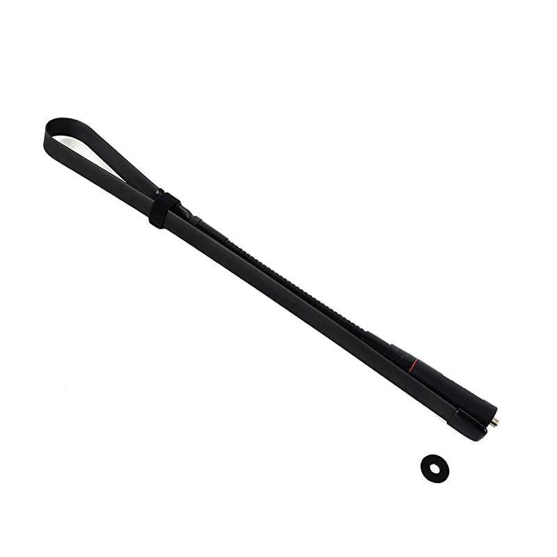 TC79 Goose Tube+Foldable Military Antenna SMAFemale Dual Band 144430MHz 31inch790mm Antenna for BAOFENG UVSeries Two Way Radio for Kenwood TKSeries HYT Linton Series Walkie Talkie