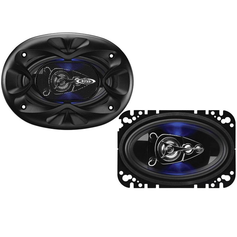 Boss Audio Rage 4" x 6" 4 Way 250W Full Range Audio Video Speakers (4 Pack)