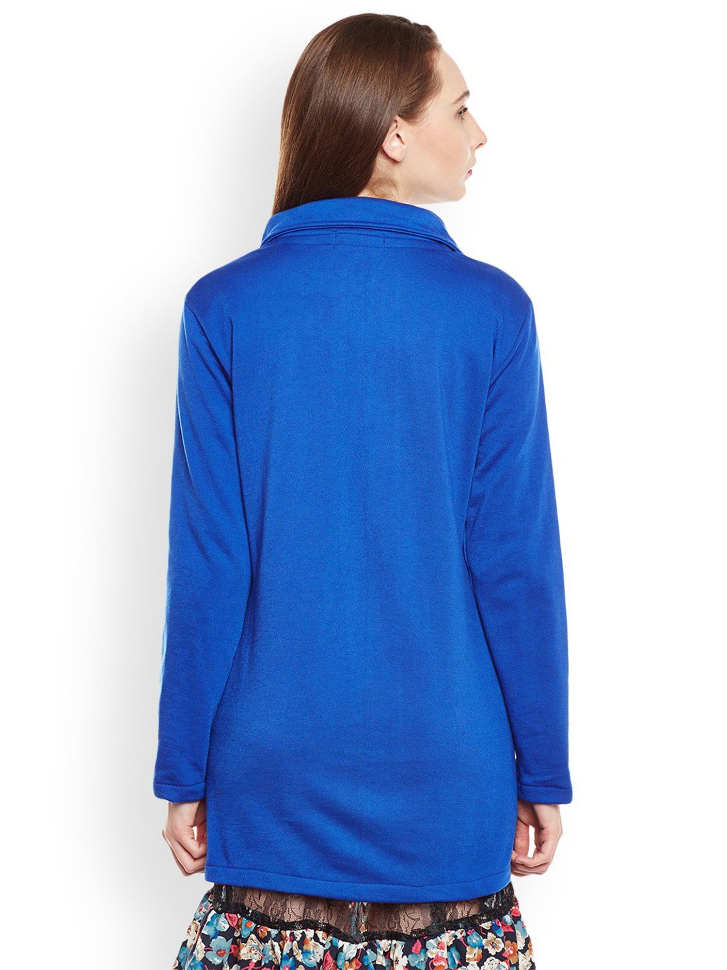 Belle Fille Royal Blue Regular Fit Coat