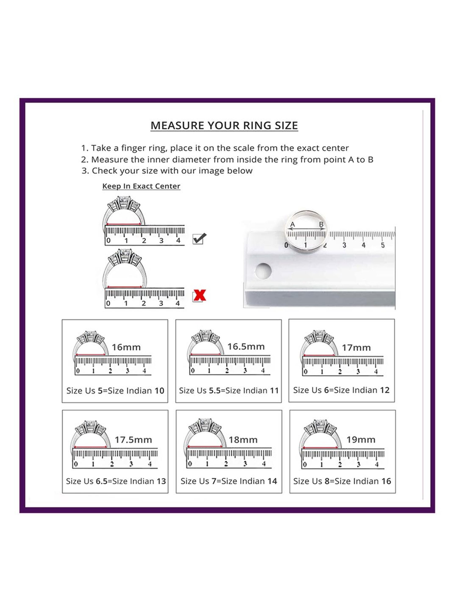 925 Silver 1 Carat American Diamond Classic Halo Engagement Ring for Women & Girls