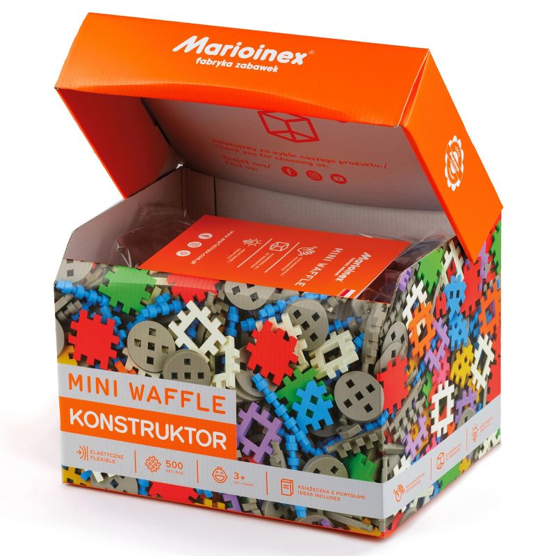 ECR4Kids Mini Waffle Blocks Konstructors - 500 Piece