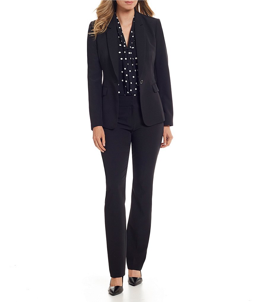 Tahari ASL Bi-Stretch Straight Leg Pants