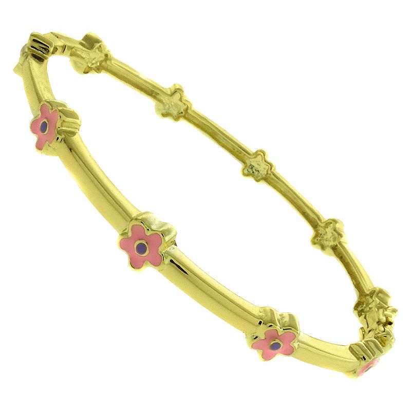 Zirconite Multi-Strand Bracelet with Flower and Butterfly Charms - White