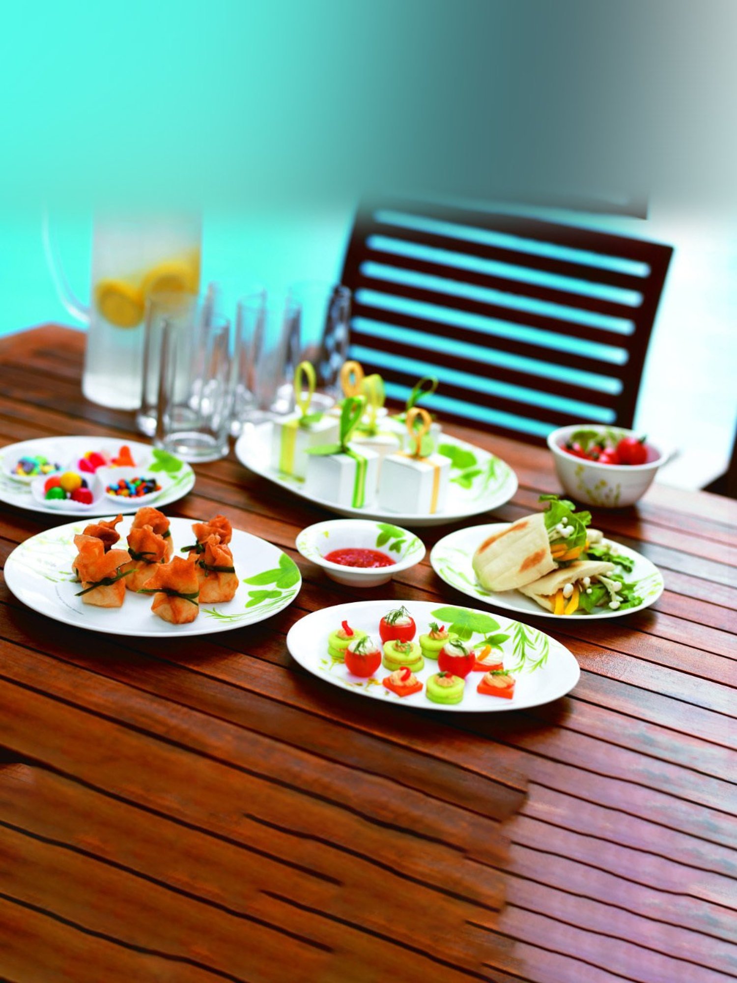 Corelle Asia European Herbs 532ml Soup Bowl Pack of 3