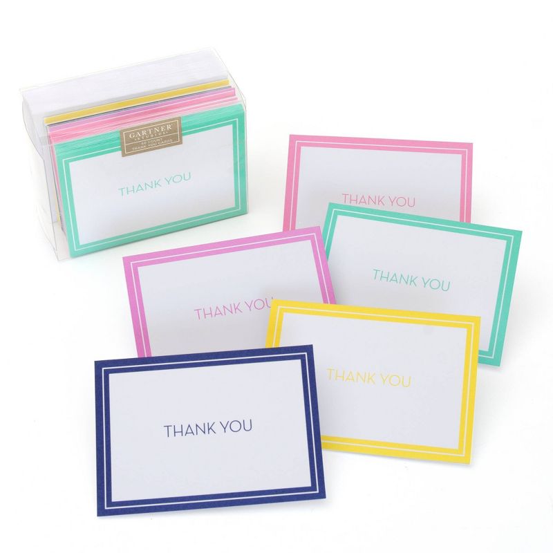 50ct Solid "Thank You" Note Cards