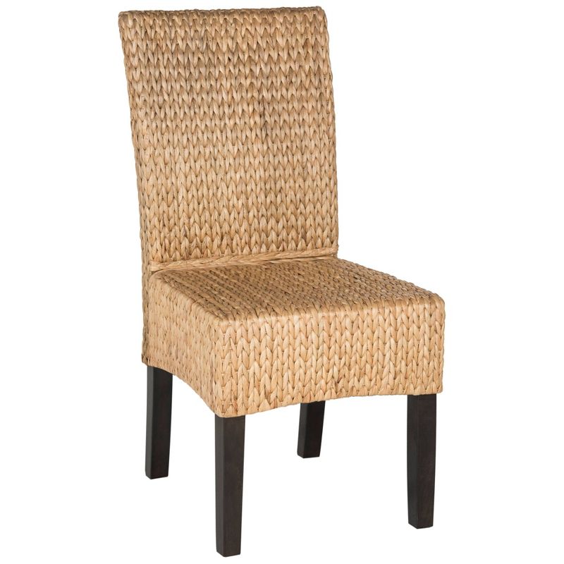 Set of 2 Luz Wicker Dining Chair Natural - Safavieh