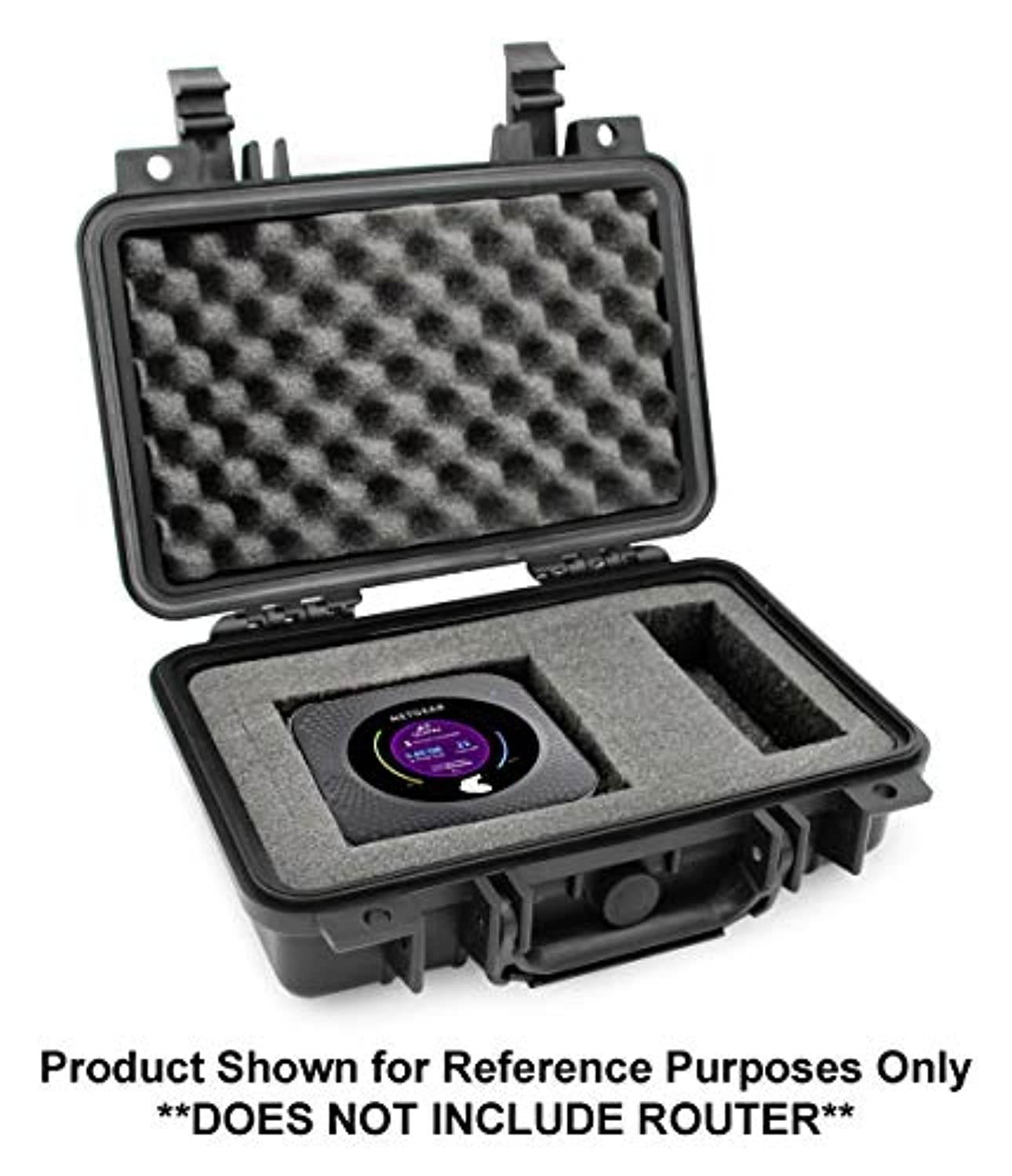 Casematix Waterproof Travel Case for NETGEAR Nighthawk M1, M5 Mobile Hotspot Router MR1100 and Accessories, Airtight Impact Protection