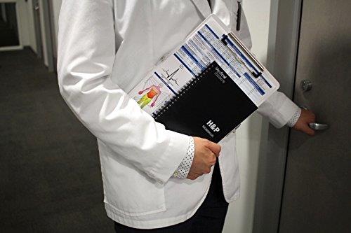 H&P notebook (2 pack) - Medical History and Physical notebook, 100 medical templates with perforations