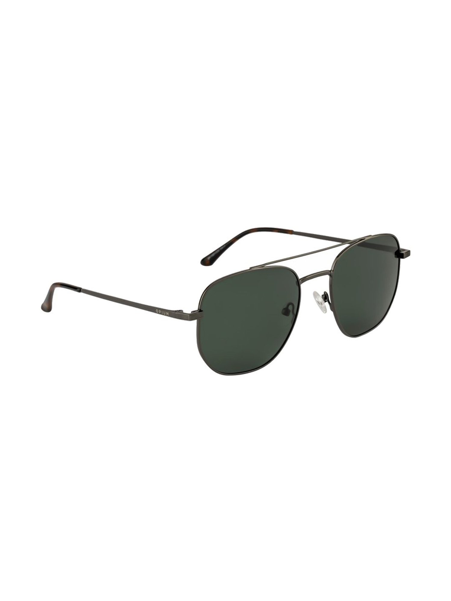 Opium Green Hexagon Polarized Sunglasses for Men
