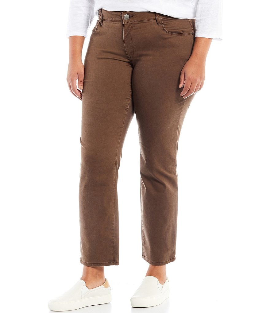Westbound Plus Size the FIT FORMULA Mid Rise Straight Leg Pants