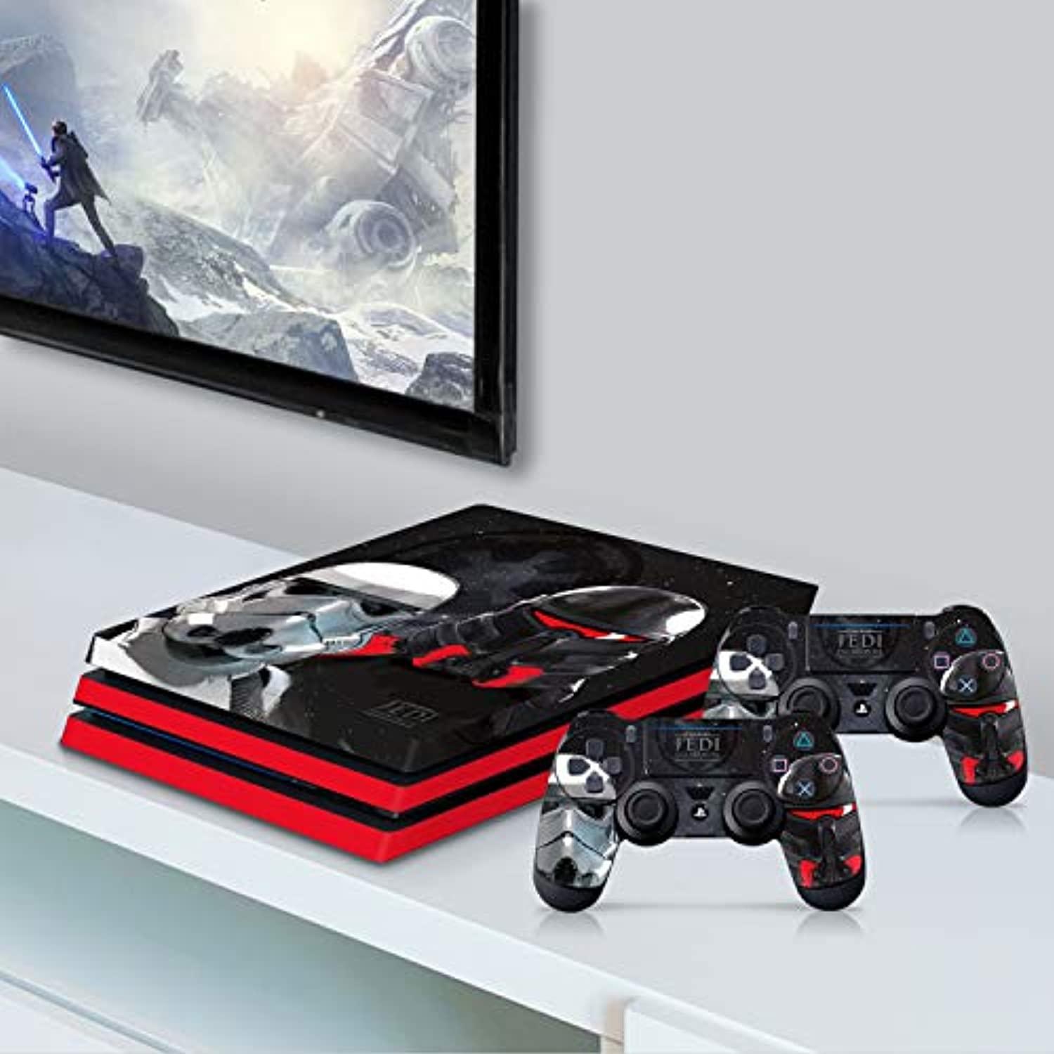 controller gear officially licensed star wars jedi: fallen order - empire troopers ps4 pro console & controller skin - playstation 4