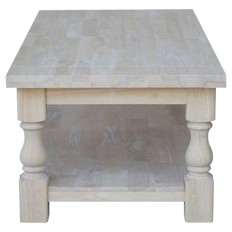 Tuscan Coffee Table - Unfinished - International Concepts