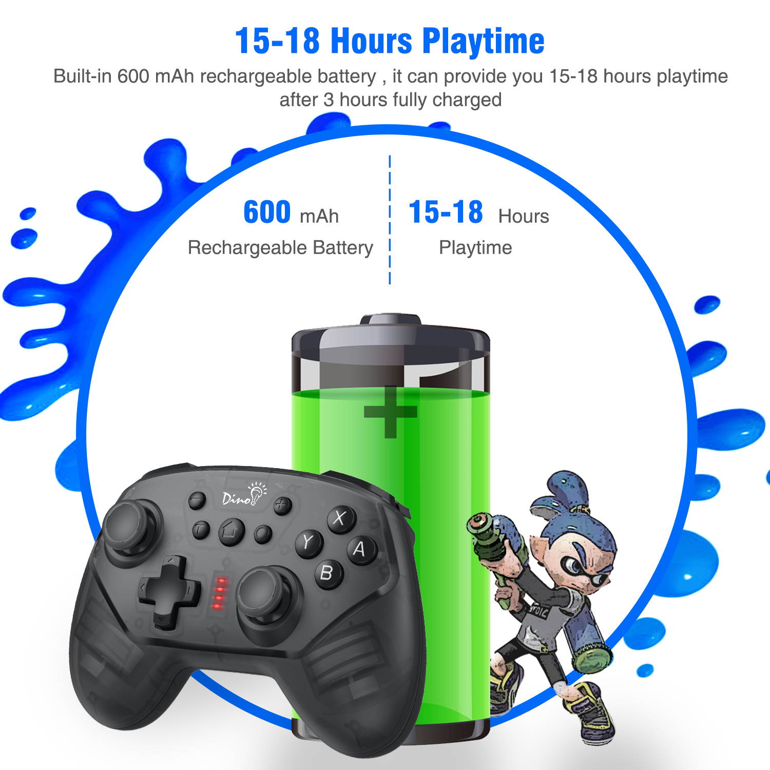 Controller For Switch/Switch Lite Pro Controller Gamepad With Turbo For Nintendo Switch Controller Wireless Gamepads Joystick Support Vibration& Motion Control