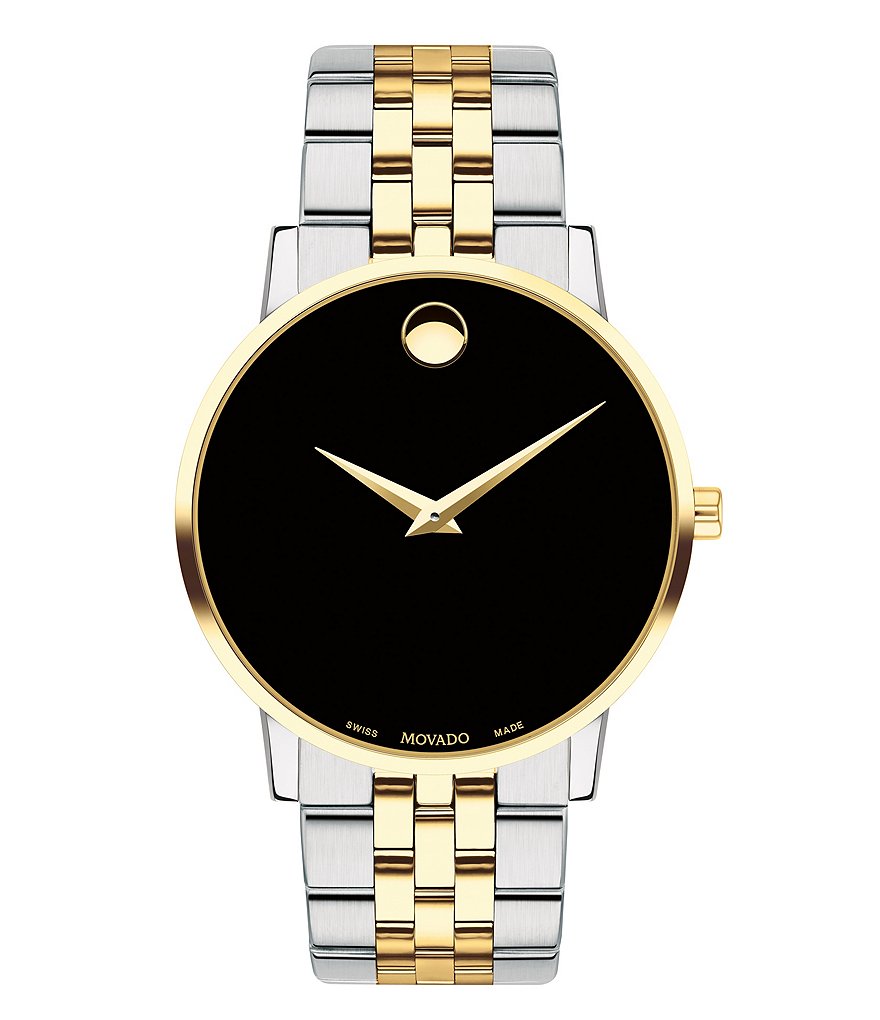 Movado Black Dial Link Bracelet Museum Classic Watch