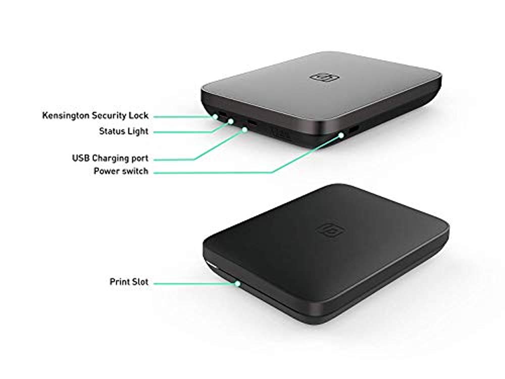 lifeprint 3x4.5 portable photo and video printer black travel kit