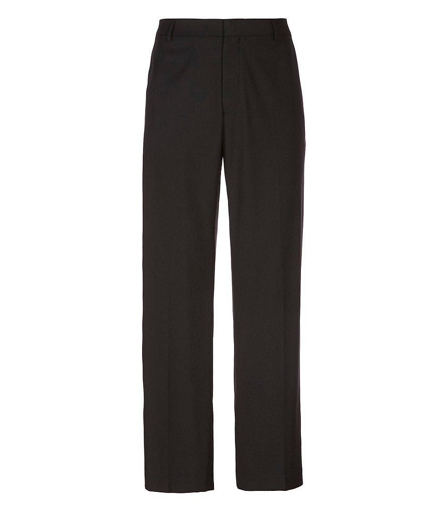 Roundtree & Yorke Big & Tall TravelSmart Pleated Front Relaxed Solid Dress Pants