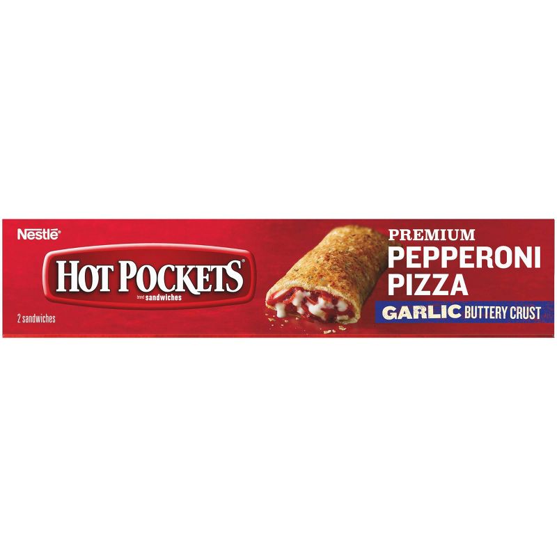 Hot Pockets Garlic Buttery Crust Pepperoni Pizza Sandwiches - 9oz/2ct