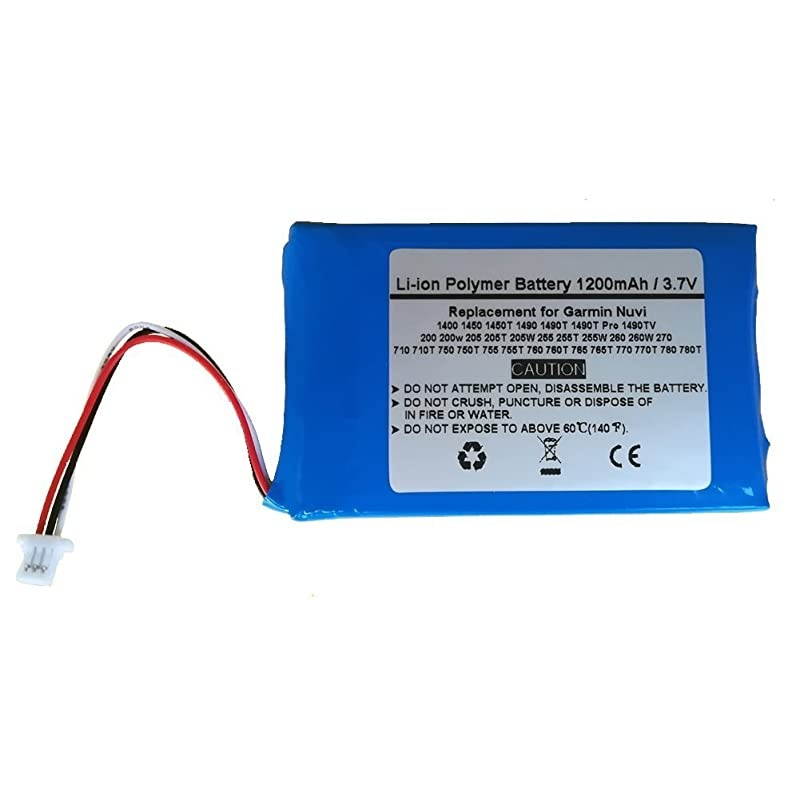 GPS Navigator Battery for Garmin Nuvi 1400 1450 1450T 1490 1490T 1490T Pro 1490TV