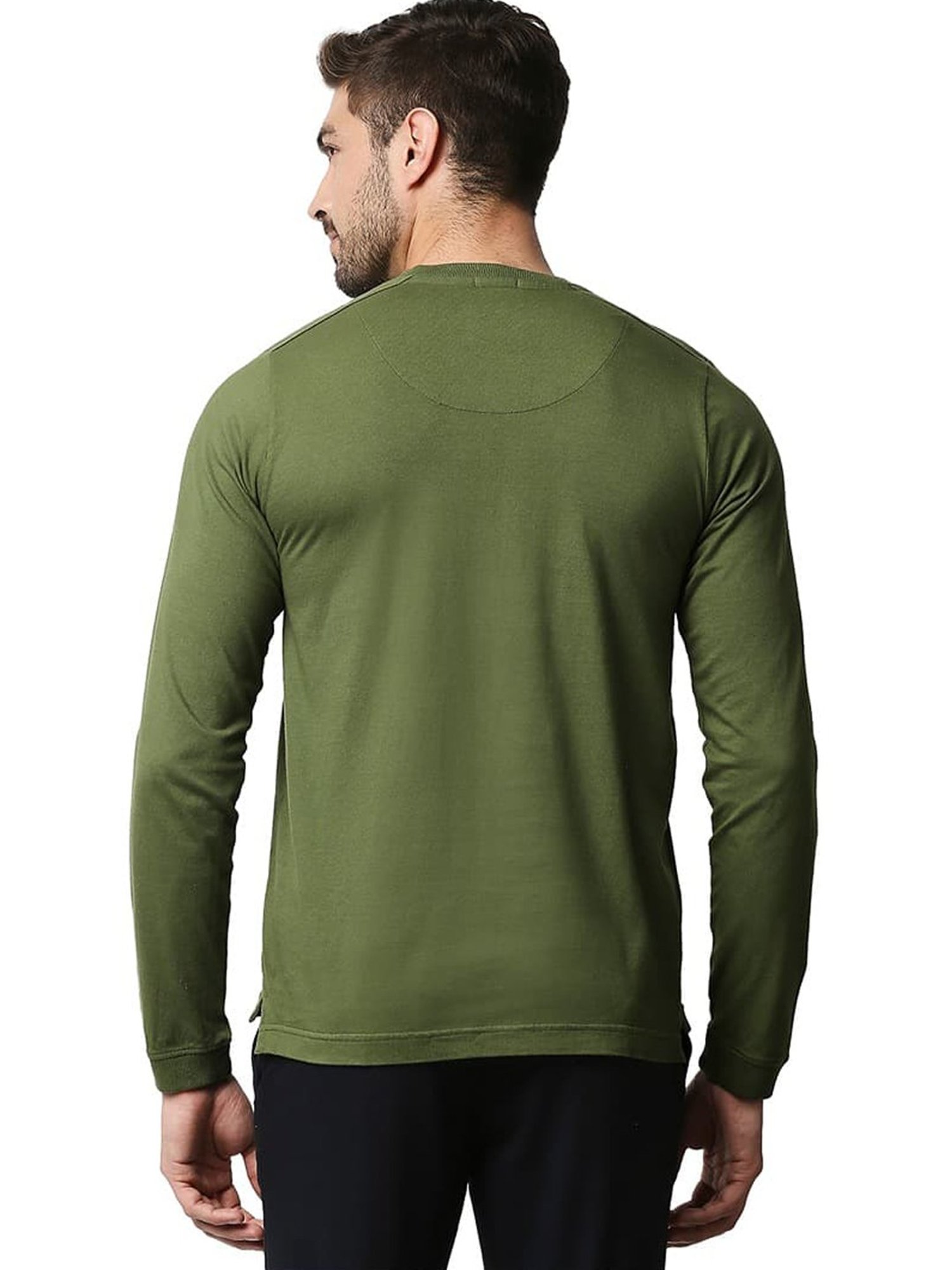 Basics Cypress Cotton Muscle Fit Henley T-Shirt