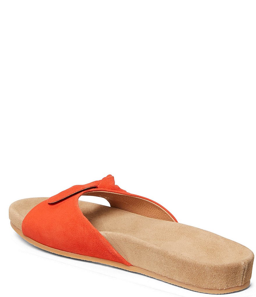 Jack Rogers Dorothy Bow Comfort Suede Slides