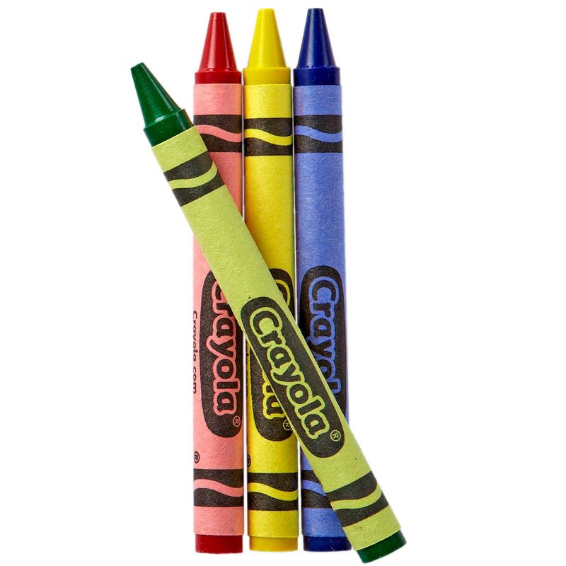 Crayola Classic Color Pack Crayons Cello Pack 4 Colors 4/Pack 360 Packs/Carton 520083