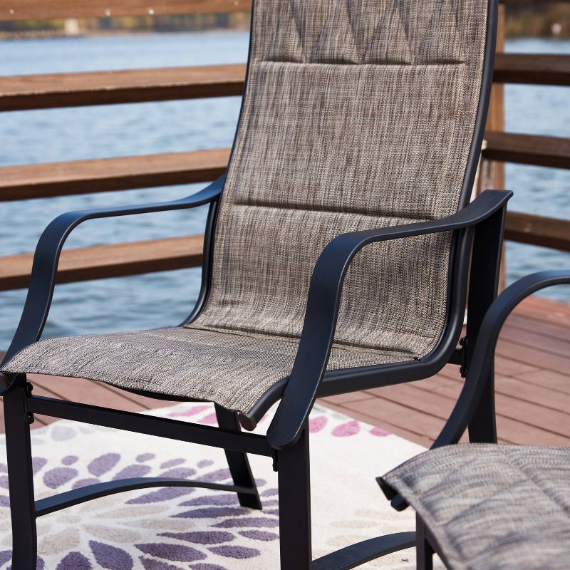 7pc Steel Patio Dining Sets Gray - Lokatse