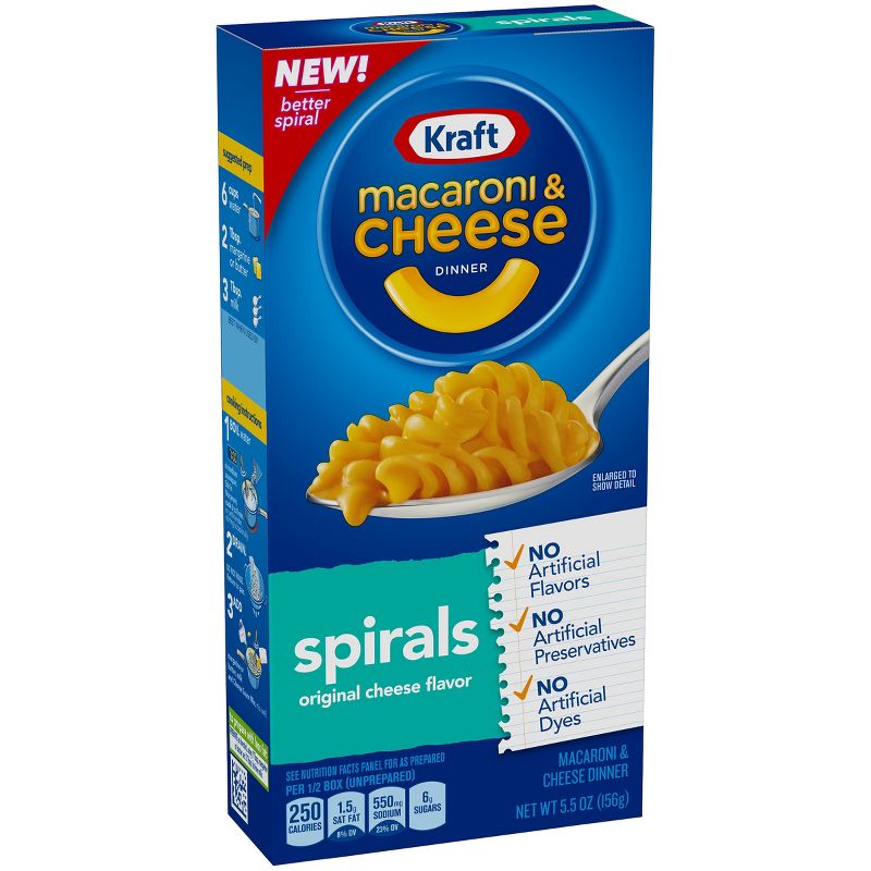 Kraft Spirals Macaroni & Cheese Dinner 5.5oz