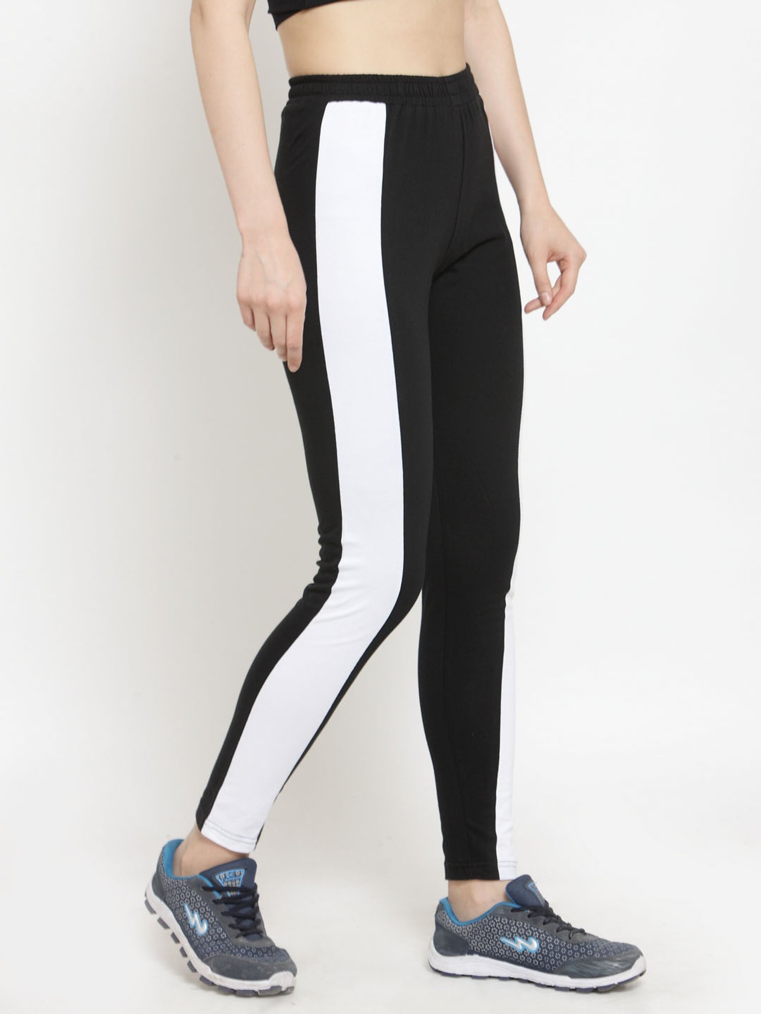 Boston Club Black & White Cotton Trackpants