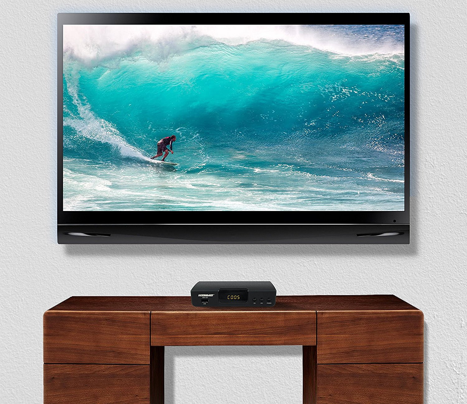 KORAMZI HDTV Digital TV Converter Box ATSC with USB Input for Recording and Media Player (Latest Edition) CB-107