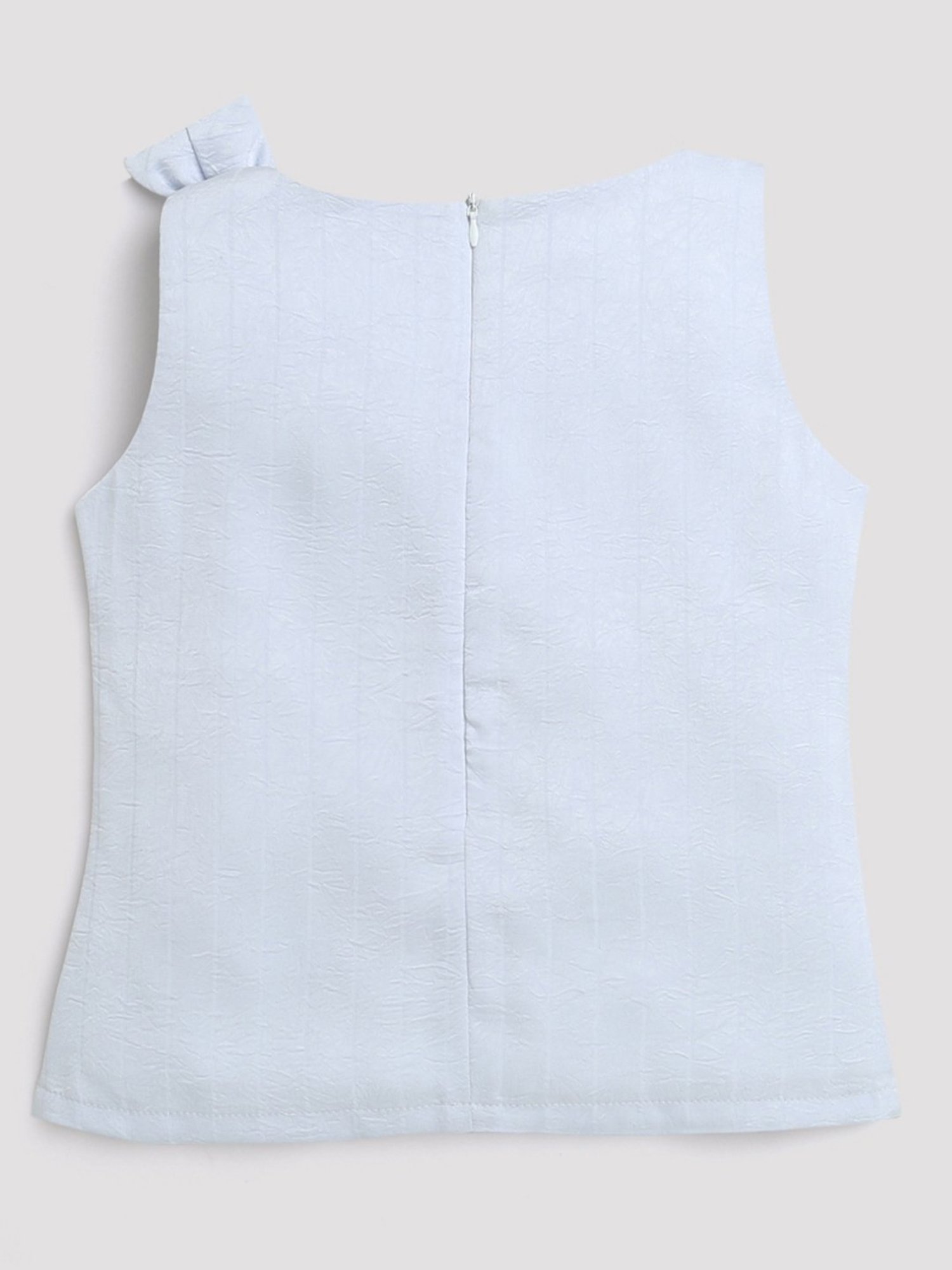 Tiny Girl Powder Blue Printed Top