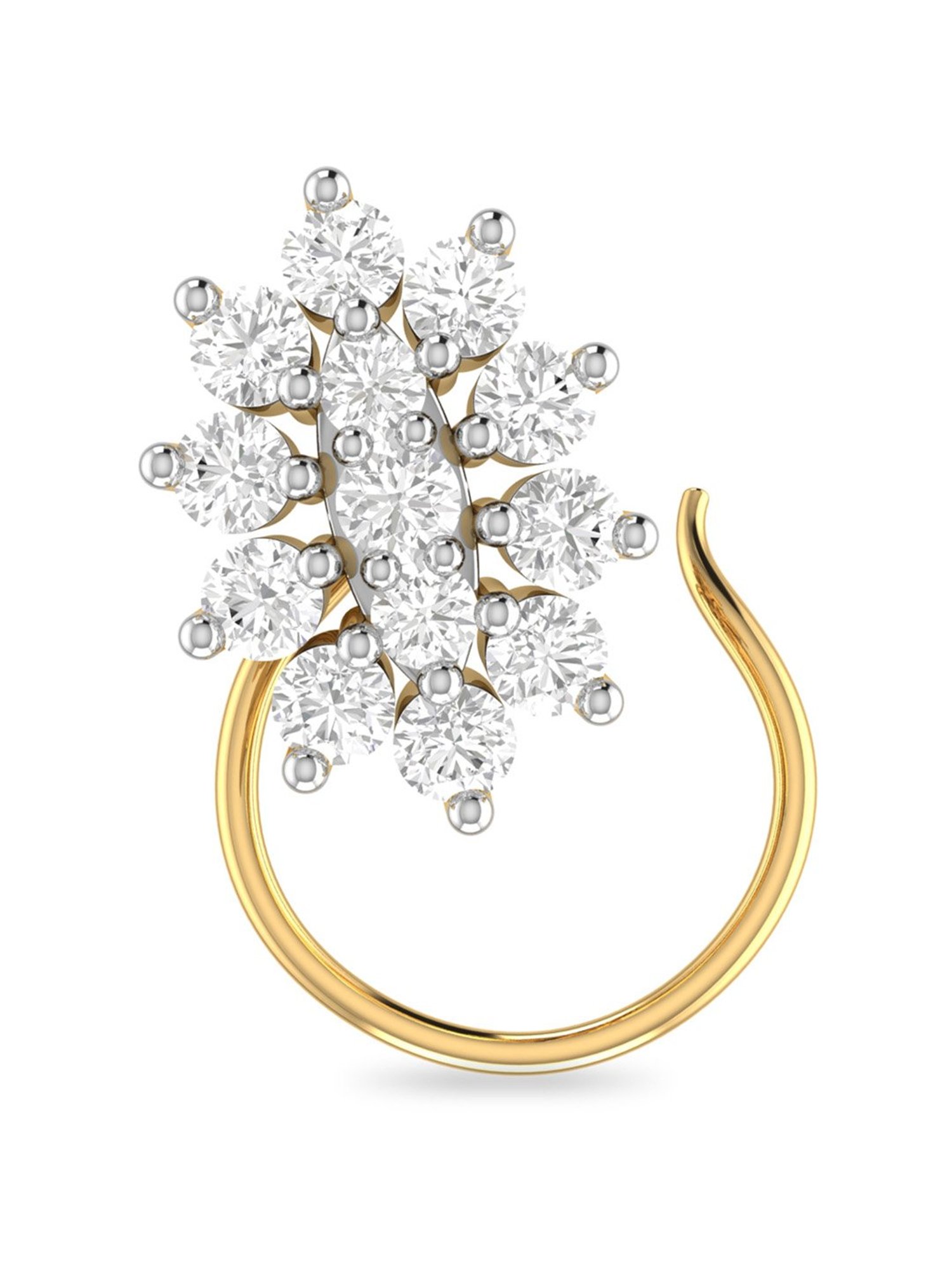 PC Jeweller Brenn 18k Gold Nosepin for Women