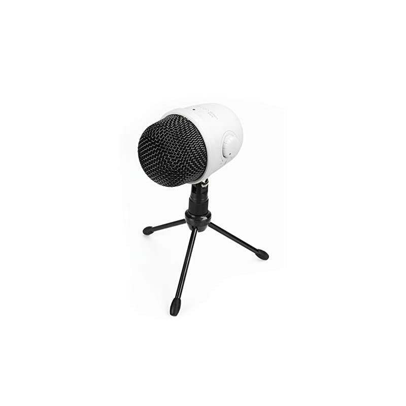 Basics Desktop Mini Condenser Mic Microphone White