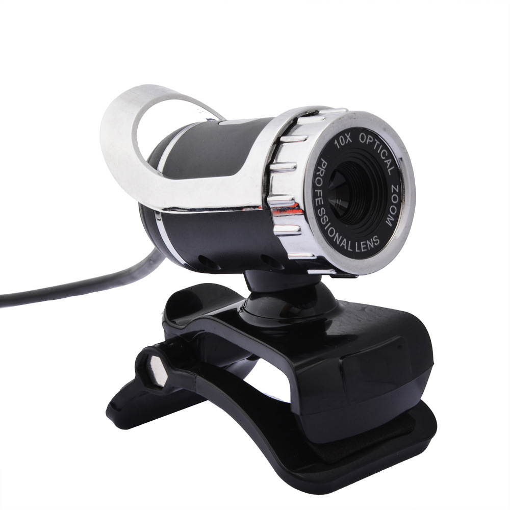 HXSJ A859 480P HD Wired Webcam Silvery Black