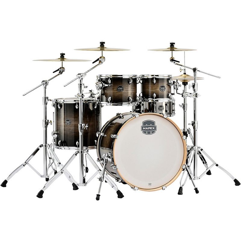 Pearl Export New Fusion 5-Piece Drum Set with Hardware Mirror Chrome