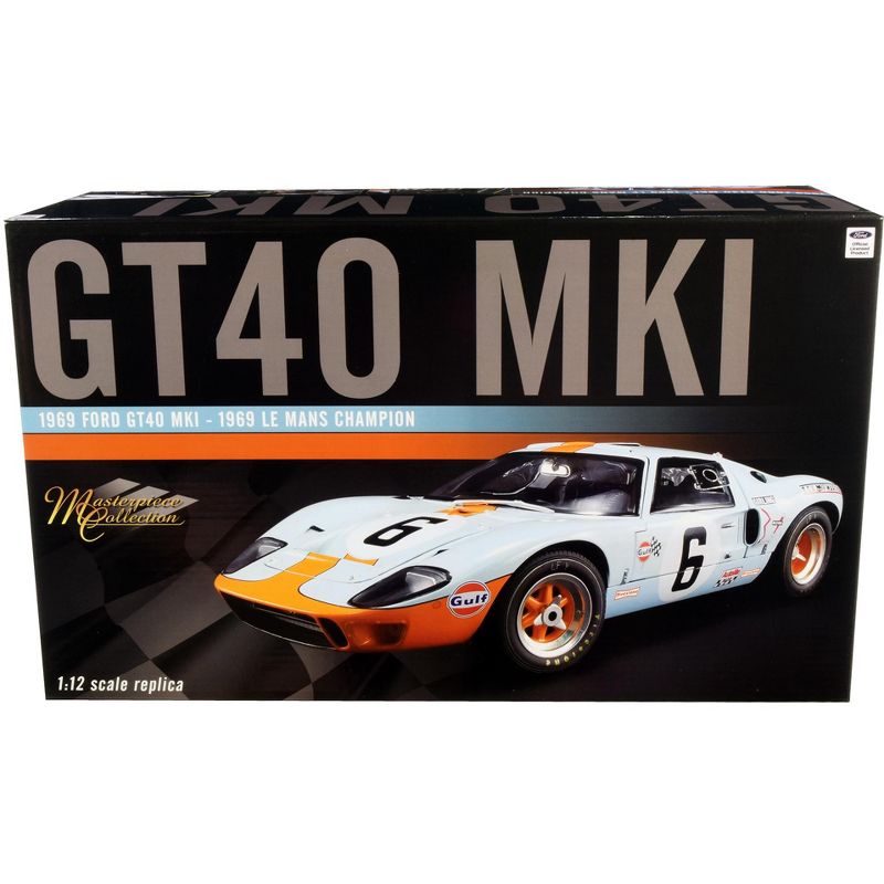1969 Ford GT40 MKI #6 "Gulf" 1969 Le Mans Champion Ltd Ed to 296 pcs 1/12 Diecast Model Car by GMP for ACME