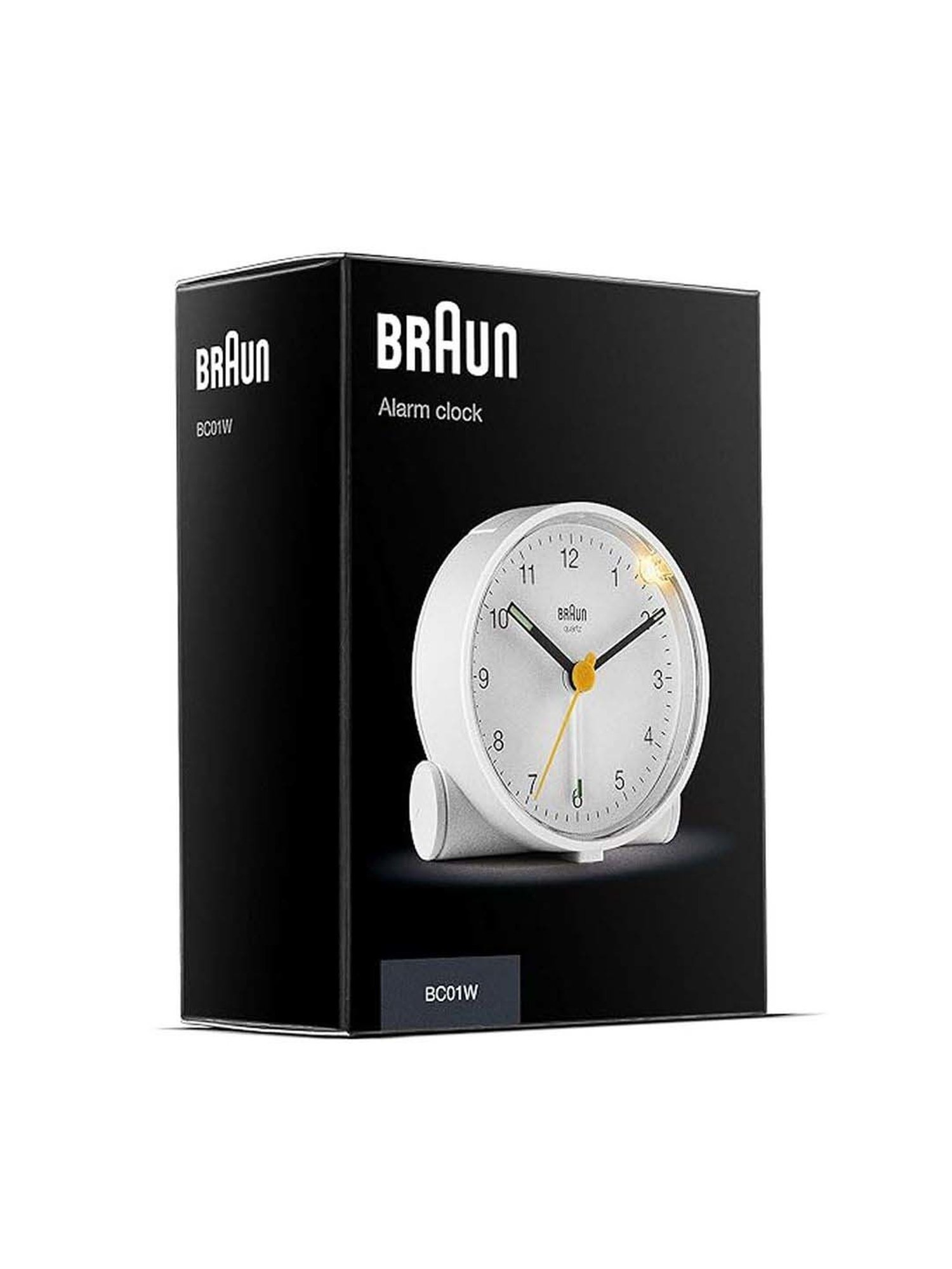 Braun White Classic Analog Alarm Clock