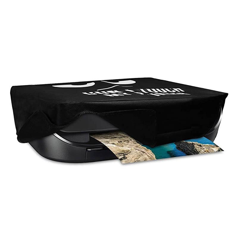 Cover Compatible with HP Envy Photo 5030 Durable and Resistant Printer Dust Cover Dont Touch My Printer WhiteBlack