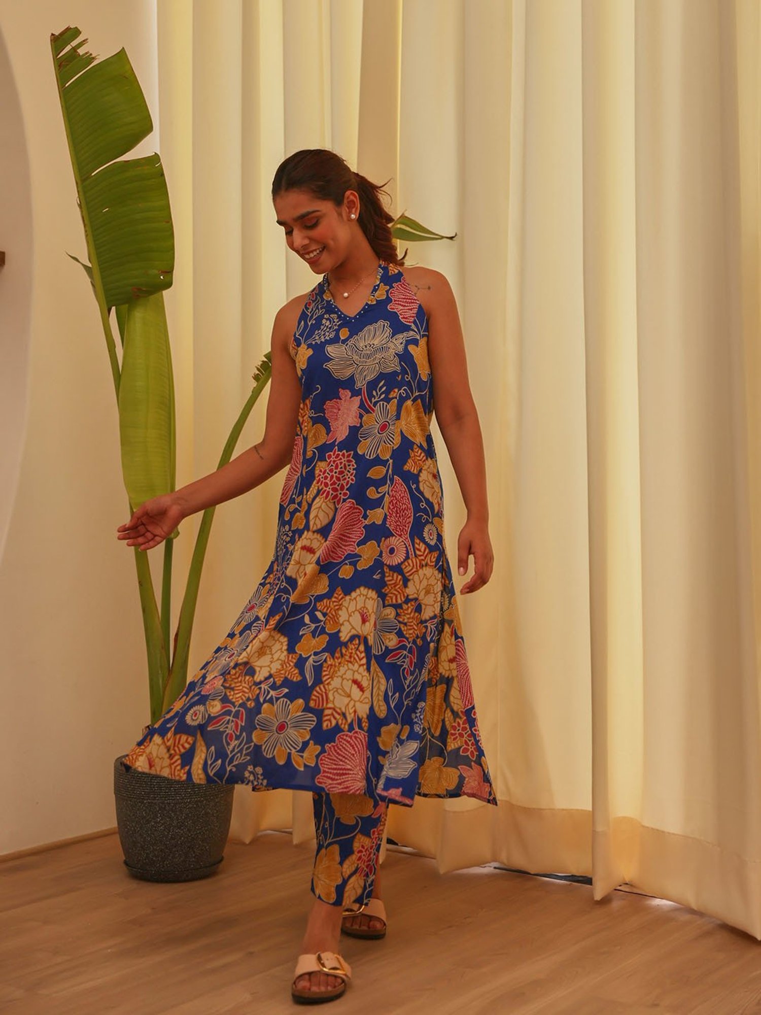 Ekohum Blue Kurta With Pants