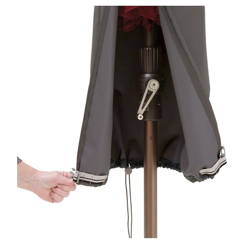 Classic Ravenna Offset Umbrella Cover-Dark Taupe