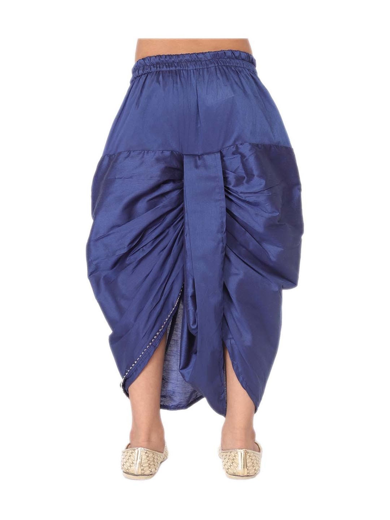 TABARD Kids Blue Cotton Regular Fit Dhoti