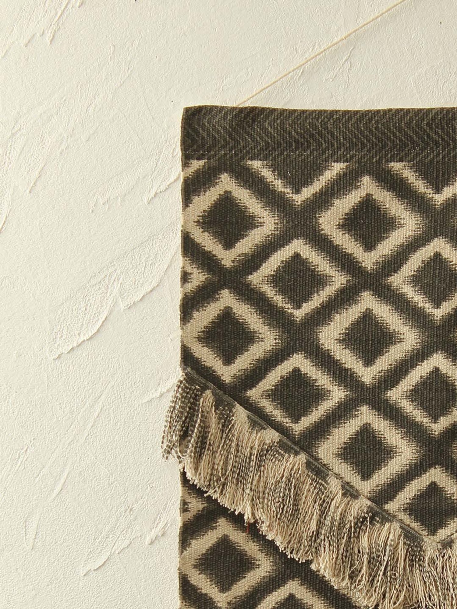 House This Pasapali Grey & Ivory Cotton Wall Hanging - Set of 1